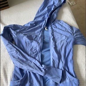lululemon athletic jacket in periwinkle/lavender color